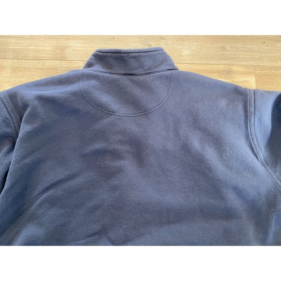 LL BEAN KATAHDIN IRONWORKS Mens XXL Tall Sweatshirt Sherpa Lined Full Zip Blue - Picture 5 of 8